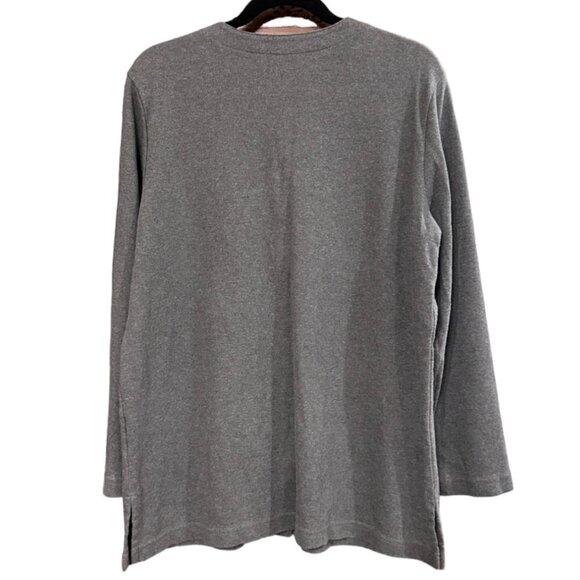 Vintage Lands End Button Down Cardigan Gray Size L - Picture 3 of 3